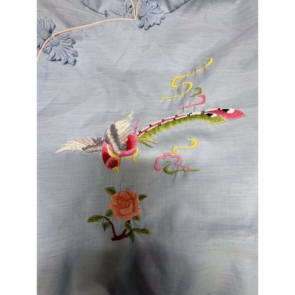 Vintage 70s Jodie Arden Asian Embroidered Nightgown Size XL - Picture 2 of 8